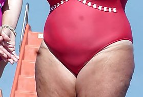 Kettlebell bbw bestemor stranden, bbw gamle porno tegneserier online